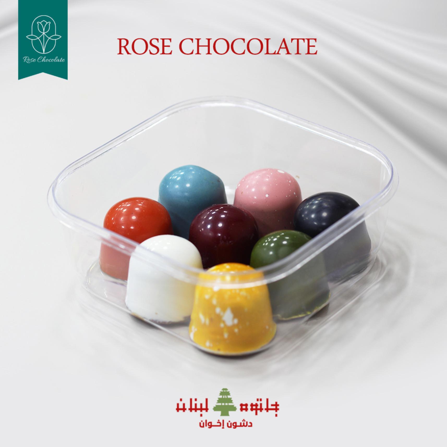 علبة روز شوكليت 8 حبات